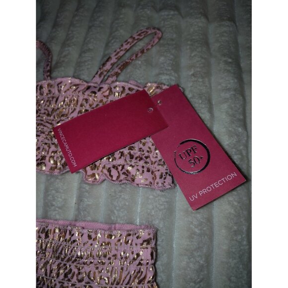 Vince Camuto Two Piece SwimSuit Toddler Girls Size 2T New with Tags Pink Gold - Picture 5 of 8